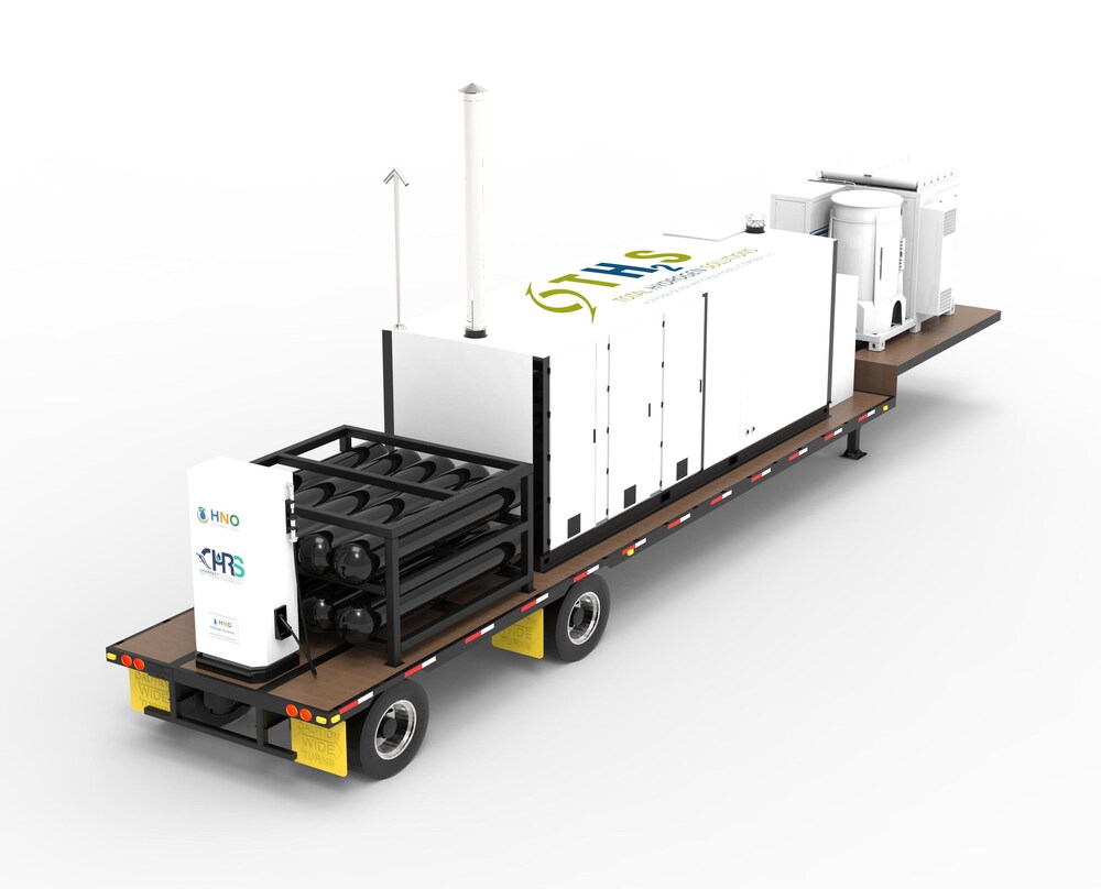 Compact Hydrogen Refueling System on a mobile refueler