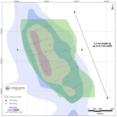 Figure 1 – Plan view of Nickel Resources, Deloro Nickel Sulphide Project, Ontario.jpg (CNW Group/Canada Nickel Company Inc.)