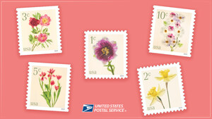 USPS Unveils Graceful Low-Denomination Flower Stamps