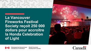 La Vancouver Fireworks Festival Society reçoit 250 000 dollars pour accroître la Honda Celebration of Light