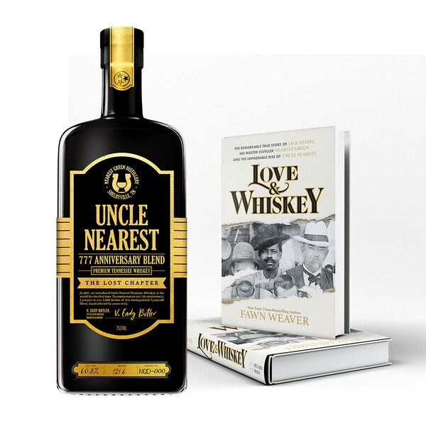 Uncle Nearest's ‘Lost Chapter 1 - 777’ Single Barrel Bottle Will Unlock the first Lost Chapter of Fawn Weaver's "Love and Whiskey" (PRNewsfoto/Uncle Nearest Premium Whiskey)