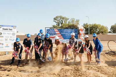Lennar’s Central Valley Division teamed up with the nonprofits Operation Finally Home and Beyond The Barracks to honor U.S. Army Staff Sergeant Nathan “Nate” Tomshack with a mortgage-free home personalized to accommodate his battlefield injuries. A groundbreaking ceremony was held to surprise the decorated veteran and his family with the brand-new home in Fresno, CA.
