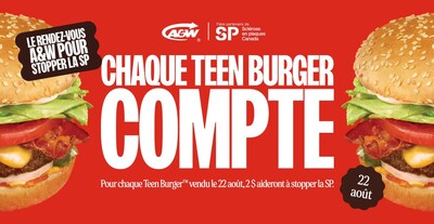 Rendez-vous A&W 2024 pour stopper la SP (Groupe CNW/A&W Food Services of Canada Inc.)