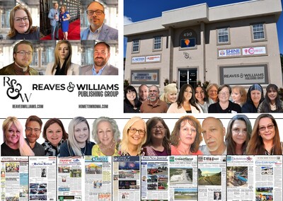 Reaves & Williams is a community media company with newspapers, websites, & digital marketing options serving readers and advertisers across the United States. Our communities define our publications. Our team works hard to educate, entertain, and inform our communities with locally focused content, advertising, and customer service. Our goal is to be accurate, impartial, and fair - covering the communities we serve like no one else. Loyal to our readers, who depend on us, and we depend on them. (PRNewsfoto/Reaves & Williams Publishing Group)