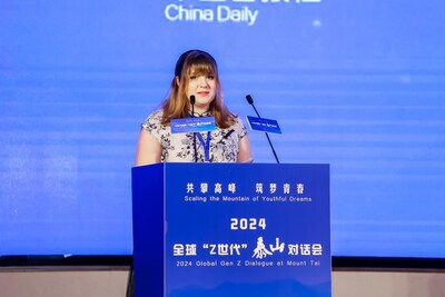 Olivia Sabine Schubert spoke about Mount Tai's role in uniting humanity.