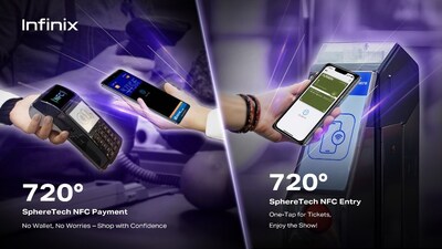 Infinix 720° SphereTech NFC: One-Tap convenience and secured for payment and entry