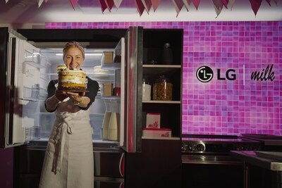 LG joins forces with renowned pastry chef Christina Tosi, founder and owner of Milk Bar, to host an intimate baking class using LG's latest state-of-the-art home appliances (Photo Credit: LG Electronics).