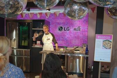 Christina Tosi leads interactive baking sessions at Milk Bar's New York flagship location where attendees explore the capabilities of LG's cutting-edge, reliable kitchen tools (Photo Credit: LG Electronics).