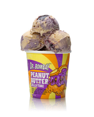 Dr. Bombay Peanut Butter Jelly Time Ice Cream Pint