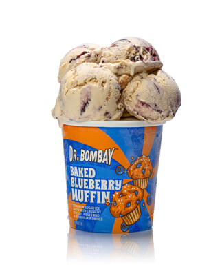 Dr. Bombay Baked Blueberry Muffin Ice Cream Pint