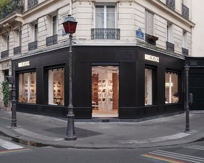 Exterior of the new BIRKENSTOCK store, 17 Rue des Archives, 75004 Marais, Paris