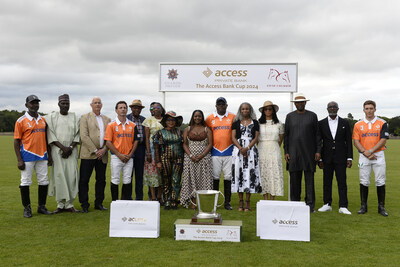Global Polo Stars line up at the Access Bank Challenge Cup -2024. Funding for 120 classrooms pledged at Guards Polo Club – Windsor. Left to right: Dr Cyprian Terseer Heen - Acting Nigeria High Commissioner to the UK; Jamie Simmons – Chief Executive Access Bank UK; fifth from left Mr Paul Usoro – Chairman Access Bank; Ms Bolaji Agbede- acting Chief Executive Access Corporation centre - Adamu Atta – Chairman 5th Chukker Polo Club Kaduna; Tochi Wigwe – daughter of the late Herbert Wigwe: Mr Aigboje Aig-Imoukhuede – Chairman Access Corporation; Roosevelt Ogbonna – Chief Executive Access Bank. Celebrating success at the Access Bank UK annual Challenge Cup Day at Guards Polo Club Windsor. The UK bank posted results showing another year of outstanding international business growth. Operating income up 58 per cent to $207.6m pre-tax profits up 158 per cent to $151.5m and new branches in France, Malta and Hong Kong continuing its international expansion. The annual event is the climax to the high-profile Access Bank/Fifth Chukker - UNICEF Charity Shield Polo tournament. This year some $300m was pledged– funding to build another 120 school classrooms in Kaduna Northern Nigeria. It will bring the total numbers of pupils in continuous education at the school to 20, 000. For the last 14 years this Access Bank – 5th Chukker initiative with UNICEF has reached out to and highlights the plight of vulnerable children and orphans and internally displaced persons. The tournament is the biggest charity polo tournament in Africa and generates funds and stimulates support for the work of the UNICEF/Access Bank initiative across Africa. For further information: Peter Walker +447836223513