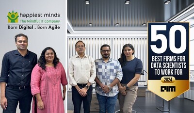 Happiest Minds wins AIM ‘50 Best Firms for Data Scientists to Work for 2024’