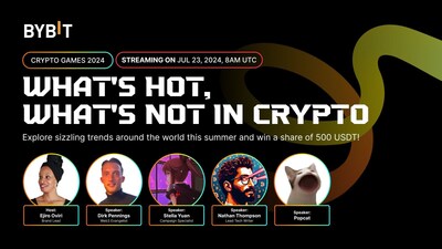 Bybit Crypto Livestream to Reveal Whats Hot and What’s Not Around the World