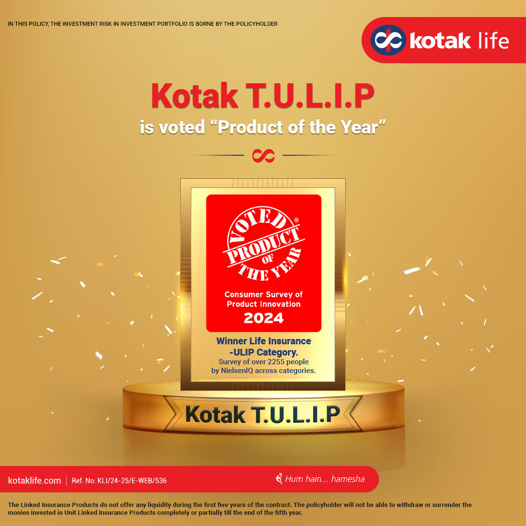 Kotak Life Insurance Company's T.U.L.I.P Plan Wins Product of the Year 2024 Award