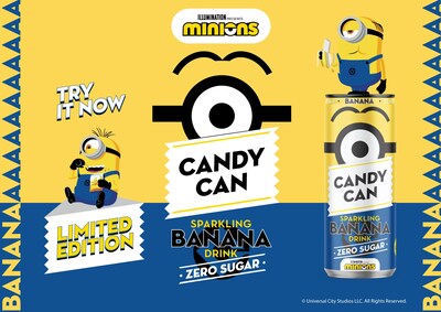 Candy Can - Banana Candy flavour - with Minions (CNW Group/Candy Can)