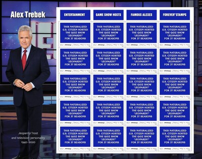Alex Trebek Featured in USPS Category: STAMPS