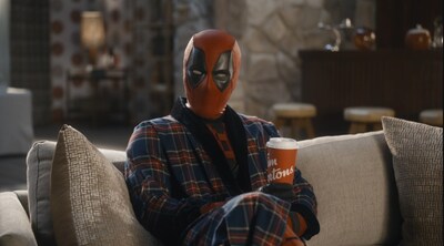 Tim Hortons and Ryan Reynolds team up to celebrate the release of Marvel Studios’ “Deadpool & Wolverine,” only in theatres July 26 (CNW Group/Tim Hortons)