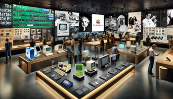 Rendering of “Fifty Years of Innovation at Apple” coming in 2026 to the  Computer Museum of America, located north of Atlanta