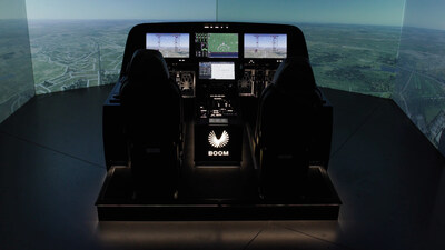 Boom unveiled an all-new flight deck, designed around pilots with safety at the forefront