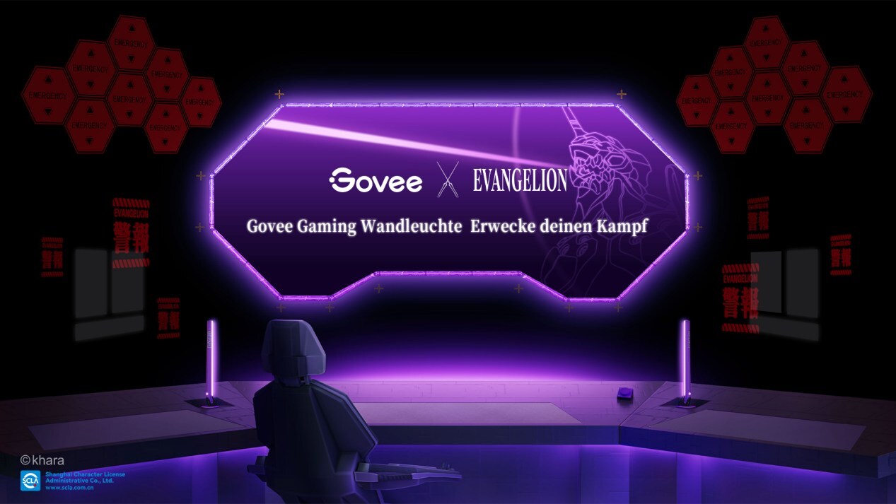 Govee kooperiert mit Evangelion und präsentiert spezielle Mecha-Style- Gaming-Beleuchtung