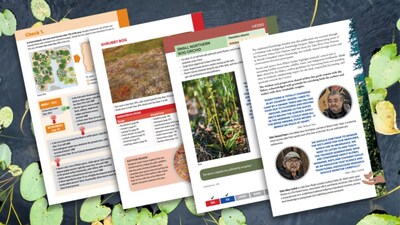 View of pages in the Yukon Wetland Field Guide. (CNW Group/Ducks Unlimited Canada)