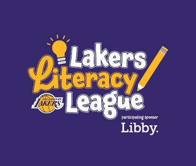 Logo for the Lakers Literacy League, showcasing Libby as a participating sponsor.