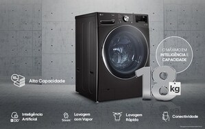 LG divulga a nova Lava e Seca 18kg com Inteligência Artificial