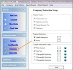 Company deduction setup