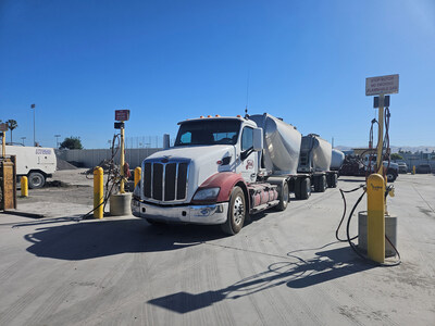 Sandman, a bulk cement hauling fleet with over 100 Allison-equipped natural gas trucks, has completed over 50,000 miles of testing of the new Cummins X15N natural gas engine and Allison 4000 Series™ pairing with a Peterbilt tractor pulling double trailers of bulk cement in daily stop-and-go California traffic.