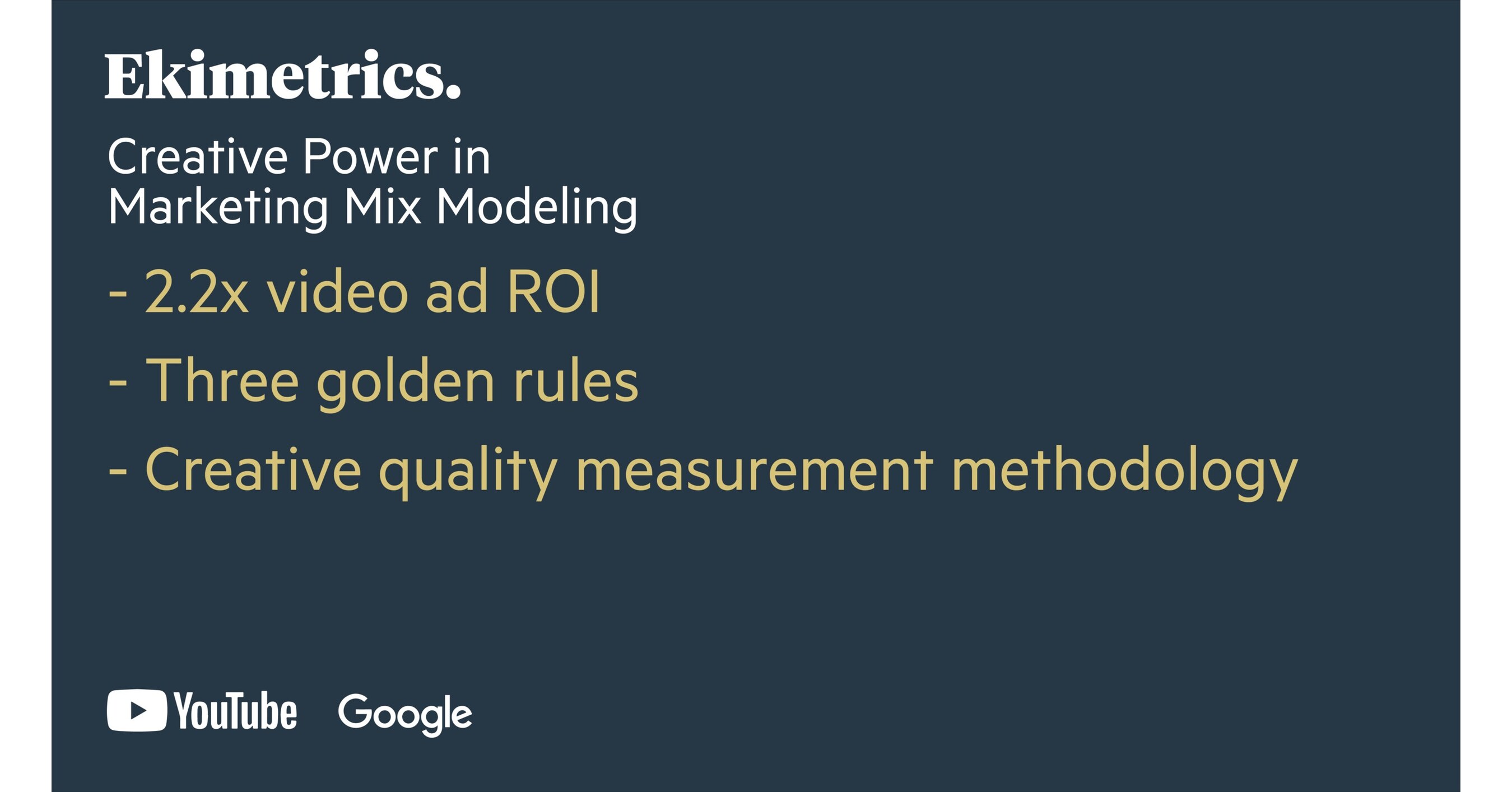 Scalable creative quality measurement reveals advertisers could double  YouTube ad ROI