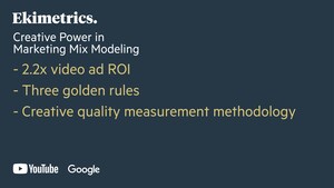 Scalable creative quality measurement reveals advertisers could double YouTube ad ROI
