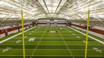 Hellas installed Matrix Helix® synthetic turf and the Wave™ shock pad at the John Mellencamp Pavilion on the campus of Indiana University in Bloomington, Indiana.