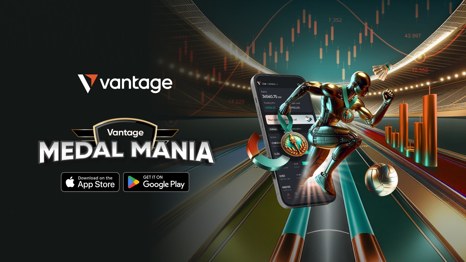 Vantage App zelebriert den Geist der Spiele mit „Vantage Medal Mania