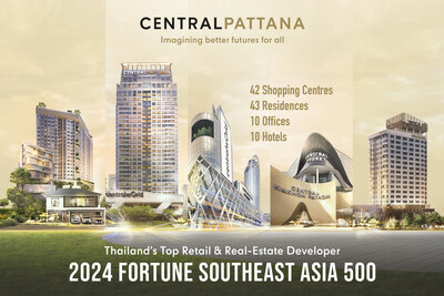 Central Pattana Surges to Global Recognition: Ranked in 2024 Fortune Southeast Asia 500 with Multiple Prestigious International Accolades