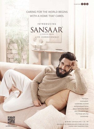 Sansaar, D'Decor's conscious fabric brand, unveils a new nationwide TVC with Brand Ambassador Ranveer Singh