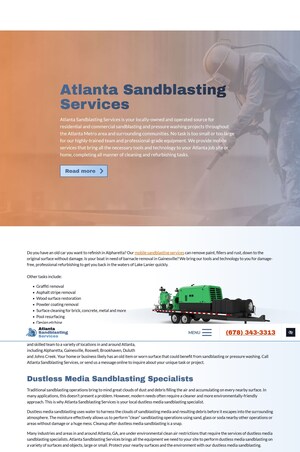 Atlanta Sandblasting Services Announces New Website URL: AtlantaSandblasting.com