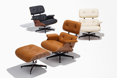 Herman Miller introduces bamboo-based upholstery to its iconic Eames Lounge Chair and Ottoman, designed by Charles and Ray Eames