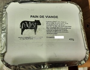 Présence non déclarée de blé et de soya dans de la saucisse et du pain de viande préparés et vendus par la boucherie Nordest