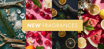 ScentAir's new summer fragrances include Summer Cherry, Watermelon Lemon Drop, Sea Salt & Cypress, Vetiver Noir, and limited edition Apple Blossom.