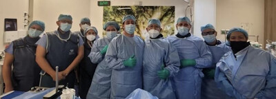 Second Heart Assist team at Punta Pacifica Hospital, Panama led by Dr. T. Diaz, Alex Richardson, Dr. S. Joseph.