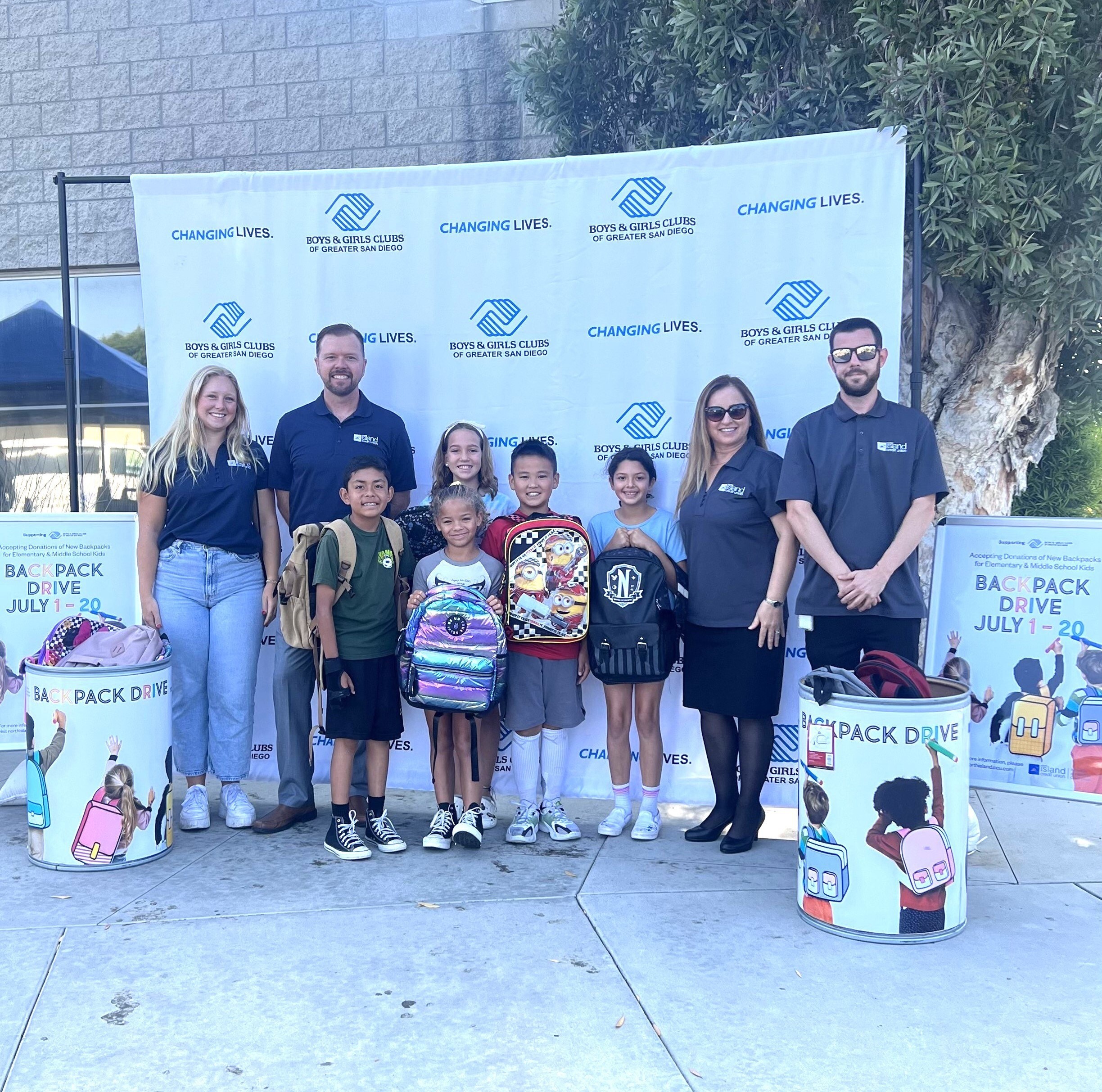 North Island Credit Union Provides Back-to-School Backpacks & Supplies to the Boys & Girls Clubs of Greater San Diego