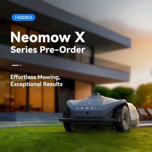 HOOKII läutet mit der Einführung der Neomow X-Serie mit LiDAR SLAM, die ab sofort vorbestellt werden kann, eine neue Ära des Rasenmähens ein.