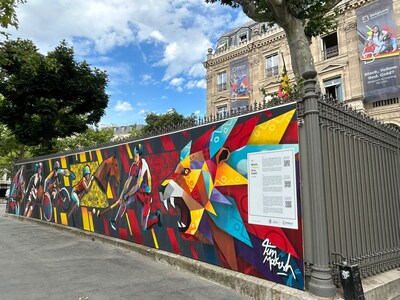 The landmark mural: ‘Black. Yellow. Red. Gold!’ (Paris)