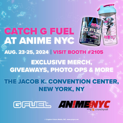 G FUEL Returns as the Official Energy Drink Partner for Anime NYC 2024