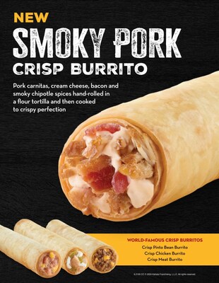 Smoky Pork Crisp Burrito Available Now!