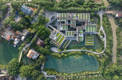 Aerial Panorama of ChunYangTai, a Vipshop-Donated Public Welfare Project Photo: Tian Fangfang