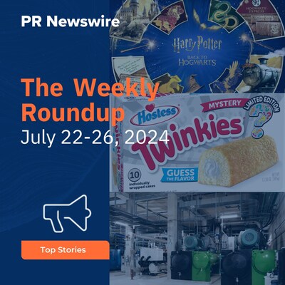 PR Newswire Weekly Press Release Roundup, July 22-26, 2024. Photos provided by Warner Bros. Discovery, The J.M. Smucker Co. and Johnson Controls, Inc.