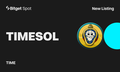 Bitget lists TimeSOL (TIMESOL) Solana-based Memecoin for Spot Trading