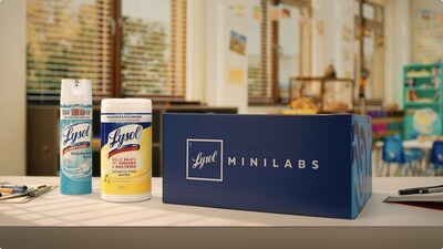 For year six of HERE for Healthy Schools, Lysol is donating Lysol Minilabs Science Kits, created in partnership with kids’ co-design lab The GIANT Room, to Title I classrooms nationwide.